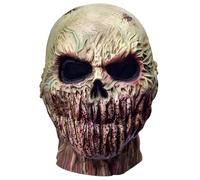 CNAFGBGG Máscara de zombi Máscaras de miedo sangrientas de cabeza completa para adultos Máscara de Halloween de tamaño libre Látex transpirable espeluznante para broma de disfraz de cosplay.