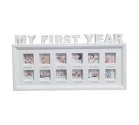 CNAFGBGG Mi Primer año de Fotos, PVC Baby Baby First Year Photo Frame, 8x16.5 Pulgadas de Escritorio recién Nacido.