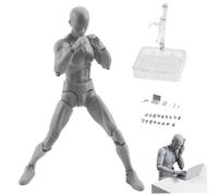 CNAFGBGG Mini Figura de acción Gestos móviles PVC Modelo liviano Soportes Muñeca Body-Chan Set con Soporte de Pedestal para Dibujar, Pintar, Dibujar Masculino..