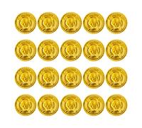 CNAFGBGG Moneda de oro pirata Accesorios de juego de caza del tesoro de plástico de Halloween para fiesta 20PCS...