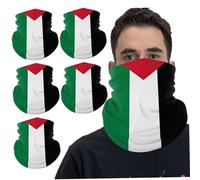 CNAFGBGG Palestine Scarf 5pcs 10x20in Keffiyeh elástico elástico Scarfo Palestino Absorbente a prueba de viento a prueba de sol Keffiyeh para el uso diario, el ciclismo, estilo1
