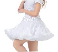 CNAFGBGG Peticoat para mujeres Cintura de elástica para adultos Ballet transpirable transpirable Falda de enaguardia Tul acampanada Media municipal de vestir de crinolina