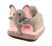 CNAFGBGG Silla para bebé Sit Me Up Lindo Elefante Gris Siéntame Asiento de Piso para bebé Asiento Infantil de Felpa con Apoyo extraíble y Lavable para el hogar o los Viajes.
