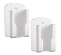 CNAFGBGG Soporte de control remoto de 2 piezas, soporte de pared autoadhesivo con orificio de carga para teléfono, de pared multifuncional para sujetar cosas pequeñas y largas..