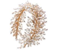 CNAFGBGG Tombricado Nupcial de 1pc, Diadema de Diablo de Diablo de Diez diabillas Elegante de la Hoja, Banda de Boda Ajustable Exquisita para Bodas, graduación, Aniversarios, Fiestas Formales