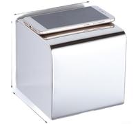 CNANRNANC 1 Pieza Portarrollos De Papel Higiénico De Acero Inoxidable 304, Montado en La Pared Impermeable Para Baño, Adecuado Para Rollos Y Toallitas Plegables, Dorado(A