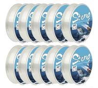 CNANRNANC 10 líneas de pesca de 100 m, cuerda invisible resistente a la abrasión diseñada para un arrastre máximo de 4 a 10 libras con propiedades suaves y fuertes (2.0)