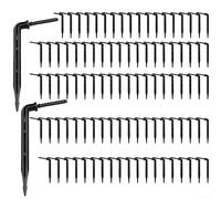 CNANRNANC 50/100PCS 3/5 mm Manguera flecha Dripper Goteador Riego Emisor Dripper Sprinkler Drip, riego eficiente y preciso