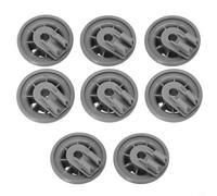 CNANRNANC 8 rodillos de cesta inferior para Bosch para lavavajillas Siemens, SN25M880GB SN26M653GB SMV59T10EU 611475, cesta de cubiertos para lavavajillas (8 piezas)