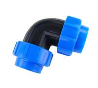 CNANRNANC Acoplamiento PP de 90 grados con rosca: conector de manguera MDPE 2025 mm Ángulo de montaje de tubería PE (25 x 20 mm)