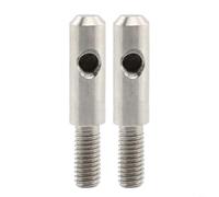 CNANRNANC Adaptador de antena de acero inoxidable de 38 mm para modelos de motocicleta Touring FLHT FLTR Ultra 1989-UP con mejora de señal fiable (2 piezas)