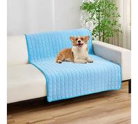 CNANRNANC Alfombrilla refrescante antideslizante para mascotas, diseño de seda de hielo para una experiencia cómoda de verano (XL, azul, XL)