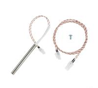 CNANRNANC Barra de encendido Dc12V de repuesto de acero inoxidable compatible con estufa de pellets D2 para Hot Rod Kit0255, rojo, blanco y plateado para cocinar barbacoa al aire libre