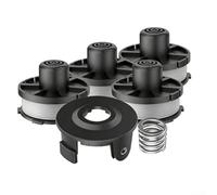CNANRNANC Bobina de repuesto para Makita-195858-1/196146-9 Tap&Go, paquete de 4 con cubierta y resorte, cuerda de nailon de alimentación automática de 0.08 pulgadas para el cuidado del césped