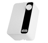 CNANRNANC Bomba de aire para acuario, bomba aireadora de pecera con flujo de oxígeno ajustable, motor silencioso, pies absorbentes de vibraciones a prueba de golpes y aislamiento acústico (8 W)