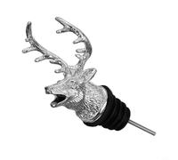 CNANRNANC Boquilla aireadora de vino de aleación de zinc con sello de silicona de grado alimenticio, pulido suave para servir fácilmente sin derrames, ideal para bares, hogares y restaurantes (plata)