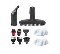 CNANRNANC Cabezal de cepillo de repuesto y paño de fregona para limpiador de vapor Karcher SC1 SC2 SC4 SC5 cerdas de nailon y cobre levanta grasa y suciedad limpia esquinas y áreas estrechas (B)