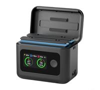 CNANRNANC Cargador de batería para Insta360 X5, estuche de carga rápida de doble canal de 27 W con pantalla LCD, Hub de carga inteligente de dos vías