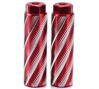 CNANRNANC Clavijas de pie de bicicleta de 100 x 28 mm de aleación de aluminio antideslizantes para bicicleta de montaña, bicicleta de carretera, eje trasero, accesorios de ciclismo, diseño moleteado