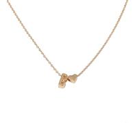 CNANRNANC Collar de acero inoxidable con el alfabeto para un amor duradero, diseño de 26 letras para un estilo único, KC gold P necklace