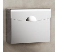 CNANRNANC Contenedor sanitario de la basura de la servilleta del acero inoxidable con la tapa sellada que proporciona control y aspecto limpio del cuarto de baño