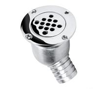 CNANRNANC Drenaje de piso de acero inoxidable 316 con codo de cupper para uso marino en barcos, yates y caravanas con funcionamiento fiable de bola flotante, ajuste de drenaje a través del casco