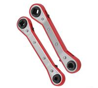 CNANRNANC HVAC Tool - Llave de trinquete cuadrada de doble cabeza para refrigeración con 4 variantes de tamaño (B)