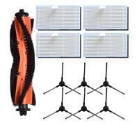 CNANRNANC Juego de 2 filtros de aspiradora para robot aspirador MONSGA MS1 MAX con cepillo principal y filtro, accesorios esenciales de mantenimiento (2 juegos)