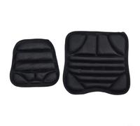CNANRNANC Juego de 2 fundas de gel para asiento de motocicleta, alivio de presión, absorción de golpes, transpirable, diseño ergonómico para una conducción cómoda, color negro