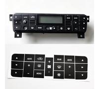 CNANRNANC Juego de calcomanías para reparación de botones de control de clima Maserati, vinilo negro con letras blancas, compatible con modelos Qp y Granturismo, ideal para interior de vehículos