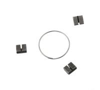 CNANRNANC Juego de trinquetes y resortes de acero negro para Novatec Freehub cuerpo, práctico kit de piezas de repuesto que incluye 3 trinquetes y 1 resorte para reparación