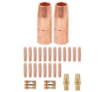 CNANRNANC Kit de accesorios de soldadura MIG con difusor de boquilla de 0.035 pulgadas diseñado para antorchas Miller M-25 y M-40 para reducir salpicaduras y mejorar la uniformidad del flujo de gas