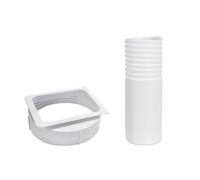 CNANRNANC Kit de conector de manguera de escape de aire acondicionado portátil compatible con unidades Midea, adaptador de ventilación extensible para una refrigeración eficiente y fácil instalación