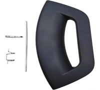 CNANRNANC Kit de manijas de puerta de lavadora compatible con modelos Hotpoint/Ariston/Indesit, construcción de plástico y metal, acabado negro o plateado, repuesto para cuarto de lavado (negro)