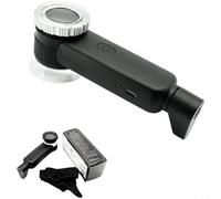 CNANRNANC Lupa UV LED 30X para la evaluación de la joyería de la calificación antigua del reloj ajuste microelectrónica trabajo y precisión mano observación