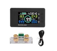 CNANRNANC Monitor LCD 12V-100V 100A con detección de corriente bidireccional y función de memoria para sistemas eléctricos solares de Ev Marina Rv