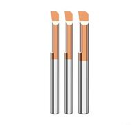 CNANRNANC Mtr - Herramienta de perforación de acero individual para borde, barra de torno de diámetro pequeño, diseño antivibración para torneado de metal, 1 pieza de cobre (3R0.1XL10XD3)