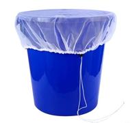 CNANRNANC Paquete de 2 protectores para tanque de agua de 95 cm de diámetro, banda elástica de malla para filtro de escombros a prueba de insectos y lluvia al aire libre, jardín, cosecha de agua de