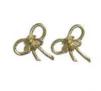 CNANRNANC Paquete de 2 tiradores de latón con nudo de abeja de un solo agujero para cajones, manijas de gabinete, pomos de mesita de noche, acabado dorado, accesorios para muebles de 48 mm con
