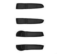 CNANRNANC Paquete de 4 contenedores de almacenamiento para panel de puerta, caja organizadora interior para Tesla para model3, accesorios de coche, color negro