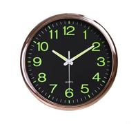 CNANRNANC Reloj de pared luminoso, 12 pulgadas, brilla en la oscuridad, silencioso, sin tictac, luces nocturnas, relojes de pared para el hogar, sala de estar, dormitorios, oficina, cocina, escuela