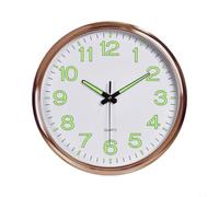 CNANRNANC Reloj de pared luminoso, 12 pulgadas, brilla en la oscuridad, silencioso, sin tictac, luces nocturnas, relojes de pared para el hogar, sala de estar, dormitorios, oficina, cocina, escuela