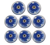 CNANRNANC Ruedas de patines en línea, 8 piezas con luz LED autogeneradora, poliuretano 82A, múltiples tamaños de diámetro 64/70/80 mm, y suaves para patines y cochecitos (70 mm)