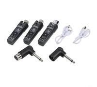 CNANRNANC Sistema de micrófono inalámbrico UHF, juego de micrófono inalámbrico compacto UHF con transmisores y receptor de doble canal que proporciona un sonido fiable para músicos y mezcladores de