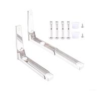 CNANRNANC Soportes de microondas montados en la pared, soporte de pared ajustable para microondas, soporte extensible para microondas, estante elástico plegable para horno microondas
