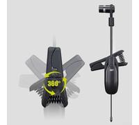 CNANRNANC UHF para micrófono de saxofón, 2 receptores, 1 transmisor, sonido claro y realista, color negro (1 pulgada 2W7S2)