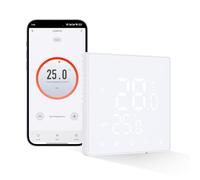 CNBINGO Termostato para calefacción por suelo radiante, wifi, inteligente, termostato digital, calefacción por suelo radiante, 230 V, programable, termostatos para agua, eléctrico, color blanco