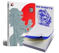 CNC 120 Sheets Tattoo Stencil Transfer Paper 120 Hojas de Papel de Transferencia para Tatuaje, 4 Capas de Papel Stencil Transfer, Tamaño A4, T213