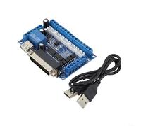 Cnc 5 ejes motor paso a paso placa de interfaz para adaptador de ruptura para máquina de grabado con aislamiento USB y soporte de entrada 12-24V