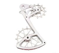 Cnc 7075 Aluminio Desviador Trasero Placa Y Polea Set 12t+16t Para Sram 11/12 Velocidad Tipo 2/2.1/3 Mtb, Pieza de repuesto de la jaula de guía (Plata)
